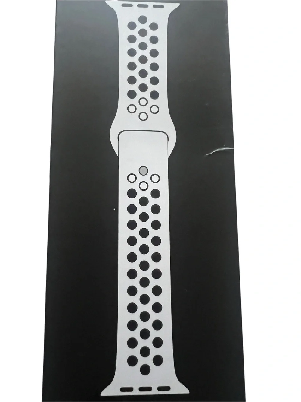 NIB Nike Sport Band for Apple Watch™ in Pure Platinum/Black - Size 40mm